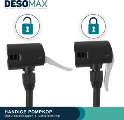 Fietspomp Met Drukmeter Voor Alle Ventielen Dubelle Pompkop - Racefiets Geschikt - Staande Pomp Voor Fiets Met Manometer - Ook Voor Bal En Luchtbed -BOl Winkel 1200x1163 1