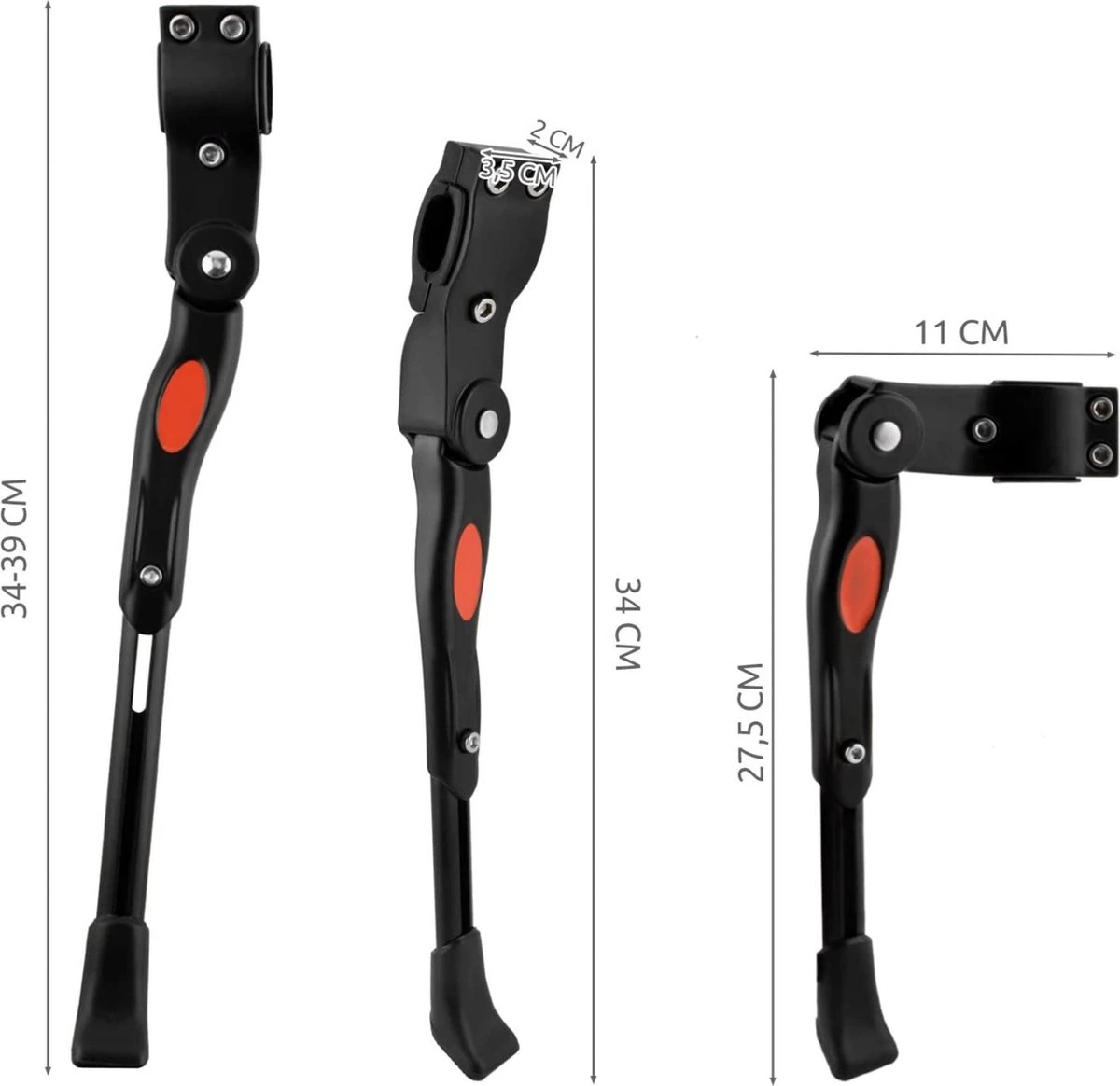 YUNICS ® Fietsstandaard - Verstelbaar - 60 CM Tot 73 CM - Inklapbaar - Voor Mountainbike, Standaard Fietsen En Race Fietsen - Anti-Slip - Zwart 5 YUNICS ® Fietsstandaard - Verstelbaar - 60 CM Tot 73 CM - Inklapbaar - Voor Mountainbike, Standaard Fietsen En Race Fietsen - Anti-Slip - Zwart - Afbeelding 3