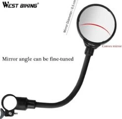 Merkloos 1 Stuk Fiets Achteruitkijkspiegel Groothoek Bolle Spiegel Mountainbike Veiligheid Spiegel Handvat Zachte Pijp 8cm -BOl Winkel 1200x1168 2