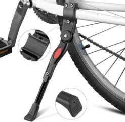 Ekkong - Fietsstandaard Enkel 26 Cm Zijstandaard Aluminium Roestvrij Fiets Mountainbikes Makkelijk - Mountainbike Standaard Universeel - MTB Kickstand -BOl Winkel 1200x1169