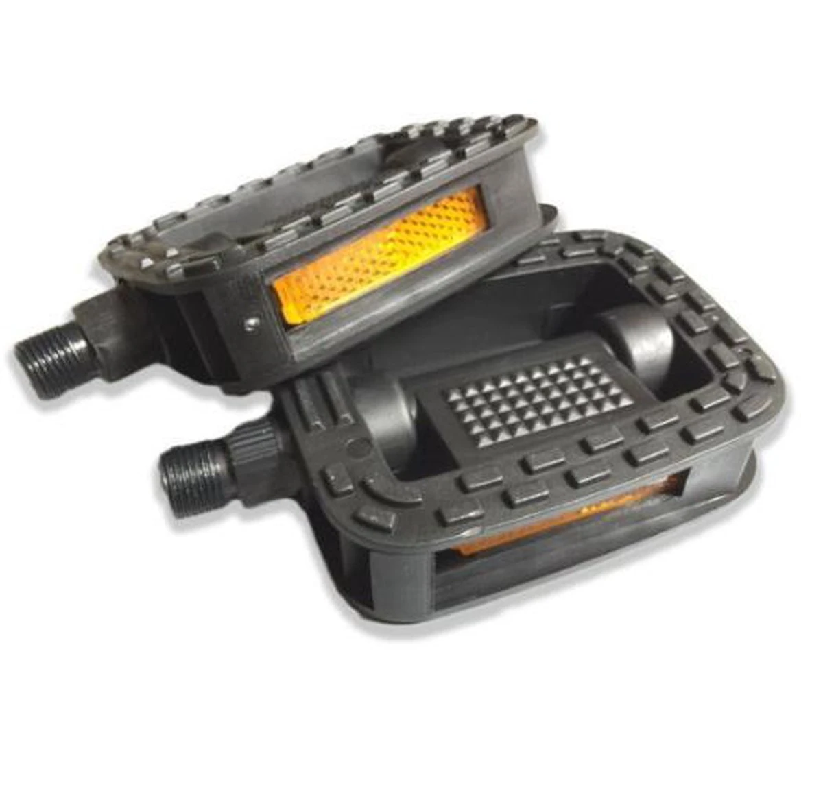 Fiets Pedalen - Anti Slip - Trappers Voor Fiets Met Reflector - 14.2mm Schroefdraad - 9/16 Inch -Zwart 11 Fiets Pedalen - Anti Slip - Trappers Voor Fiets Met Reflector - 14.2mm Schroefdraad - 9/16 Inch -Zwart - Afbeelding 9