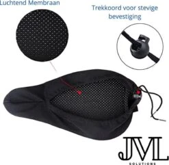 JML Sport Fiets Zadeldek 3D - Gel Gleuf - Fietszadeldek - Zadelhoes - Siliconen - Pad - Fietsen - Zitkussen - Fietszadelhoes - Zadel - Dek - Hoes - Nieuwste Technologie -BOl Winkel 1200x1170 7