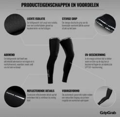 GripGrab - Light Leg Warmers Lente Herfst Fiets Beenstukken Beenwarmers - Zwart - Unisex - Maat M -BOl Winkel 1200x1175