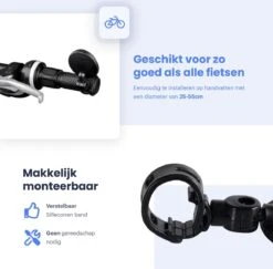 Merkloos Fietsspiegel - Set Van 2 - EBike Fiets Spiegel - Verstelbaar - Achteruitkijkspiegel Fiets - Links En Rechts - Extra Voordelig -BOl Winkel 1200x1180 2