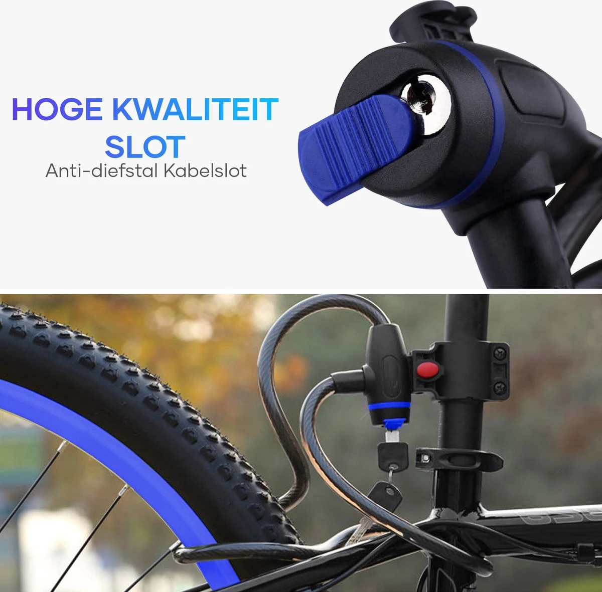 ICruise® - Fietsslot - Kabelslot - Cijferslot - Slot - Voor Fietsen En Elektrische Steps 4 ICruise® - Fietsslot - Kabelslot - Cijferslot - Slot - Voor Fietsen En Elektrische Steps - Afbeelding 2