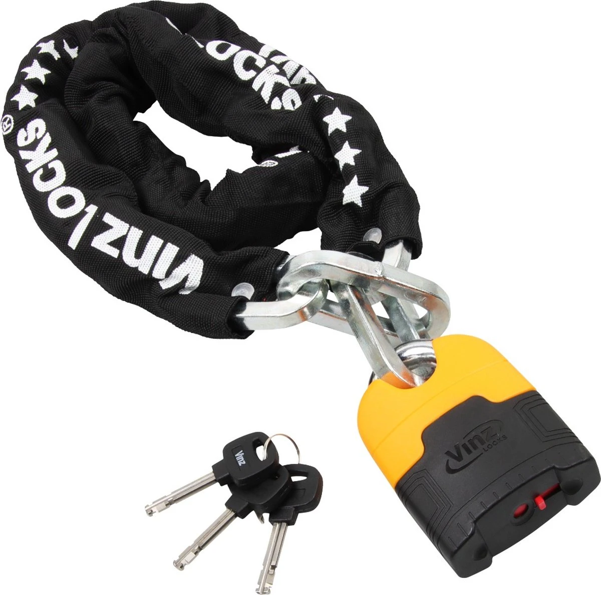 VINZ Makalu Motorslot / Kettingslot / Scooterslot ART 4 Gecertificeerd - 180 Cm Ketting - Dikte Schakels: 10,5mm 4 VINZ Makalu Motorslot / Kettingslot / Scooterslot ART 4 Gecertificeerd - 180 Cm Ketting - Dikte Schakels: 10,5mm - Afbeelding 2