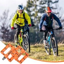 Zacro Fietspedalen - Nylon Antislip Mountainbike Pedalen - Platformpedalen - 9/16 - 2 Lagers - Antislip Waterdicht Anti Stof - Oranje -BOl Winkel 1200x1190 8