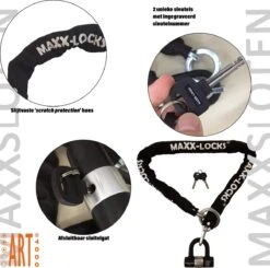Maxx-Locks Naseby Scooterslot / Brommerslot ART 3 Kettingslot + Loop - 100cm -BOl Winkel 1200x1191 4