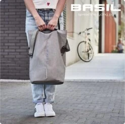 Basil City Fietsshopper - Enkele Fietstas - Grijs - 16 Liter -BOl Winkel 1200x1195 7