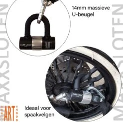 Maxx-Locks Naseby Scooterslot / Brommerslot ART 3 Kettingslot + Loop - 100cm -BOl Winkel 1200x1195 9