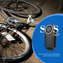 Merkloos Fietsalarm Met Afstandsbediening – Waterdicht – Fietsslot – SOS Geluid – Geschikt Voor Fiets & E Bike – Alarmsysteem – Scooter Alarm - Zwart -BOl Winkel 1200x1200 1024