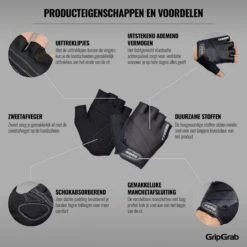GripGrab - Rouleur Padded Korte Vinger Zomer Fietshandschoenen - Zwart - Unisex - Maat M 9 GripGrab - Rouleur Padded Korte Vinger Zomer Fietshandschoenen - Zwart - Unisex - Maat M -BOl Winkel 1200x1200 125