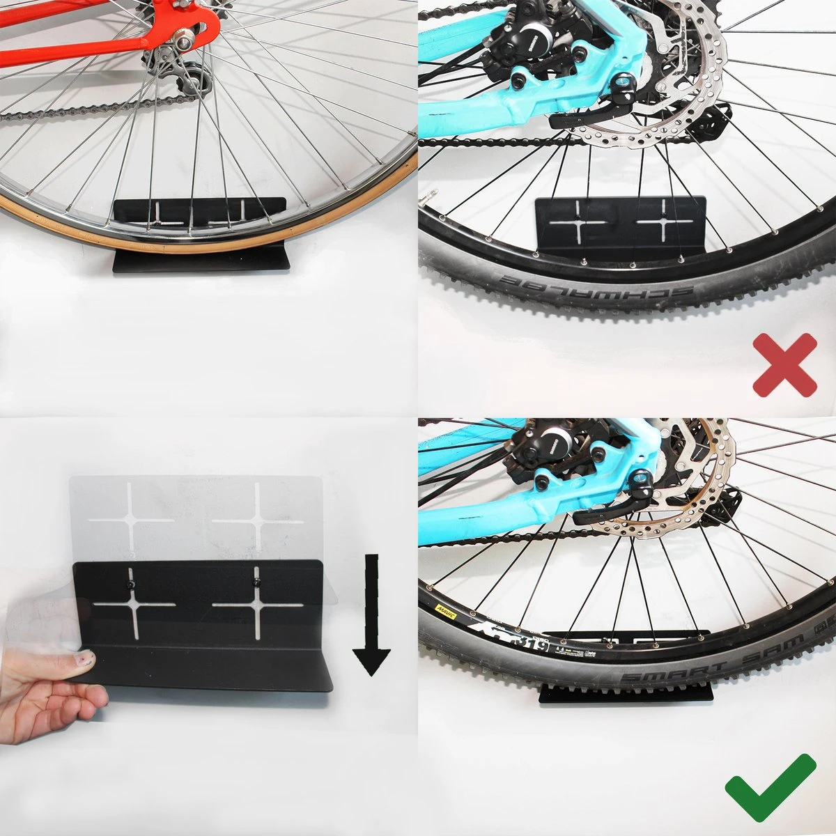 Flowter® Trapper Hanger - Fiets Ophangsysteem Aan De Trapper - Fiets Ophangbeugel - Universele Fiets Muurbeugel - Fietsbeugel Met Gratis Wieldragers+ 8 Flowter® Trapper Hanger - Fiets Ophangsysteem Aan De Trapper - Fiets Ophangbeugel - Universele Fiets Muurbeugel - Fietsbeugel Met Gratis Wieldragers+ - Afbeelding 6