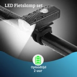 Quled Fietsverlichting USB Oplaadbaar - Oplaadbare USB Led Fietslamp - Voorlicht & Achterlicht - Waterdicht -BOl Winkel 1200x1200 165