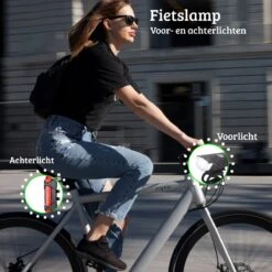 Quled Fietsverlichting USB Oplaadbaar - Oplaadbare USB Led Fietslamp - Voorlicht & Achterlicht - Waterdicht -BOl Winkel 1200x1200 166