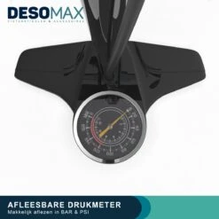 Fietspomp Met Drukmeter Voor Alle Ventielen Dubelle Pompkop - Racefiets Geschikt - Staande Pomp Voor Fiets Met Manometer - Ook Voor Bal En Luchtbed -BOl Winkel 1200x1200 247