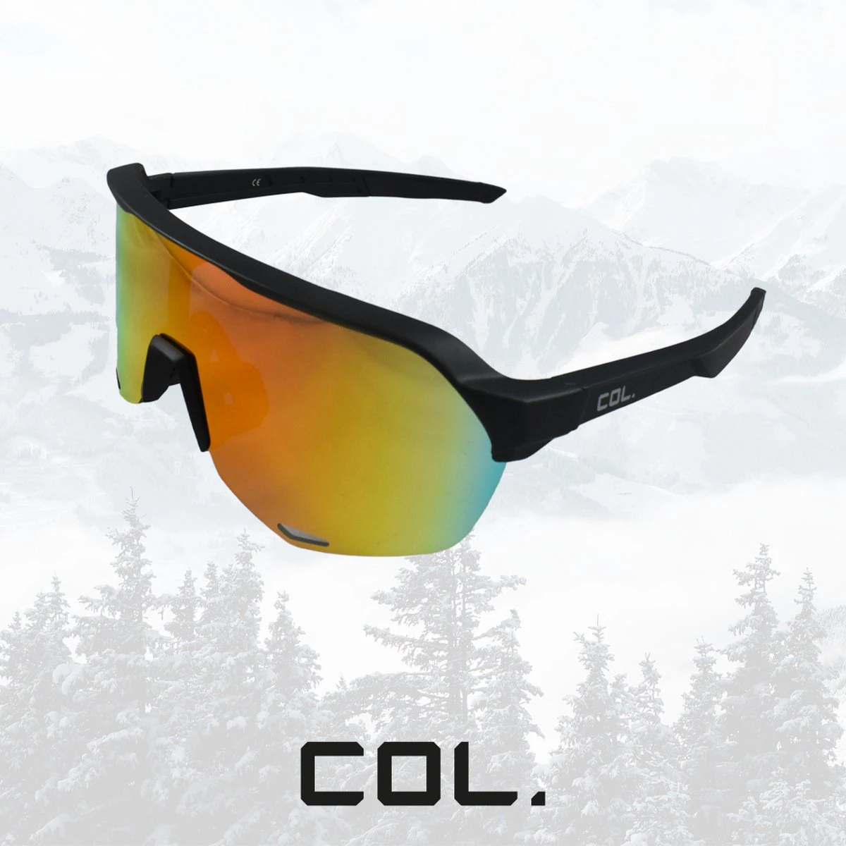 COL Sportswear - COL007 - Sportbril - 4 Verwisselbare Lenzen - Mannen & Vrouwen 4 COL Sportswear - COL007 - Sportbril - 4 Verwisselbare Lenzen - Mannen & Vrouwen - Afbeelding 2