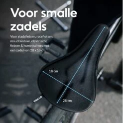 Dyken Zadelhoes Fiets Gel - Zadeldek - Universele Fietszadelhoes - Smalle Zadels - Zwart -BOl Winkel 1200x1200 311