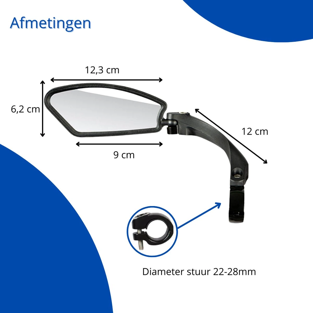 Fietsspiegel - Fietsspiegel Ebike - Links - Achteruitkijkspiegel - Fietsspiegel Op Stuur - Fiets Spiegel - Verstelbaar - Zwart - Stuurbevestiging - EJC Products 9 Fietsspiegel - Fietsspiegel Ebike - Links - Achteruitkijkspiegel - Fietsspiegel Op Stuur - Fiets Spiegel - Verstelbaar - Zwart - Stuurbevestiging - EJC Products - Afbeelding 7