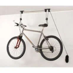 Merkloos Double Fietslift Ophangsysteem - Plafond Fietsbeugel Met Haken - Fietshaak Plafondlift Ophangbeugel - 2 Ophanghaken -BOl Winkel 1200x1200 503