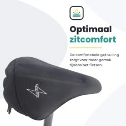 Voltano Luxe Gel Zadelhoes Fiets – Zwart – Met Uitsparing – Brede Fietszadels - 100% Waterdicht - Universele Zadeldek -BOl Winkel 1200x1200 515