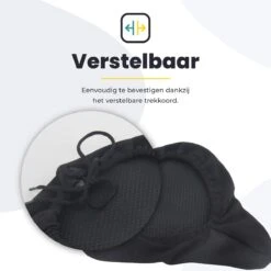 Voltano Luxe Gel Zadelhoes Fiets – Zwart – Met Uitsparing – Brede Fietszadels - 100% Waterdicht - Universele Zadeldek -BOl Winkel 1200x1200 520