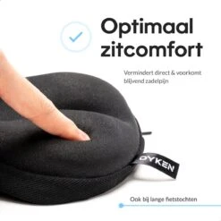 Dyken Zadelhoes Fiets Gel - Zadeldek - Universele Fietszadelhoes - Brede Zadels - Zwart -BOl Winkel 1200x1200 536