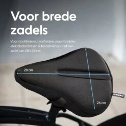 Dyken Zadelhoes Fiets Gel - Zadeldek - Universele Fietszadelhoes - Brede Zadels - Zwart -BOl Winkel 1200x1200 537