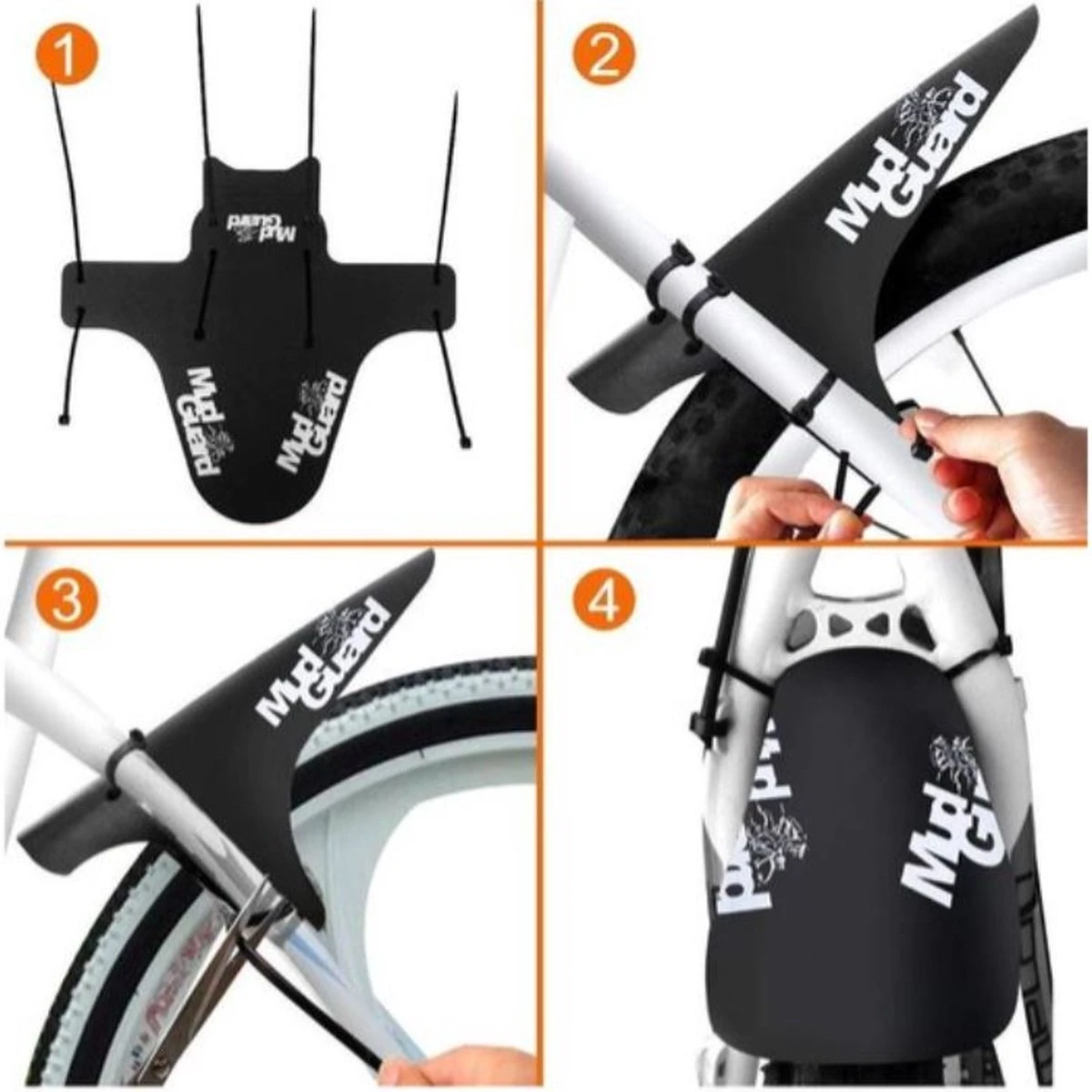 Mudguard MTB - Ass Saver - Universeel Spatbord Mountainbike - Voorspatbord 6 Mudguard MTB - Ass Saver - Universeel Spatbord Mountainbike - Voorspatbord - Afbeelding 4