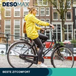 Deso All In One Fietszadel - Comfortabel Gel Zadel - Unisex - Zadelvering – Ergonomisch Design - Zwart -BOl Winkel 1200x1200 632