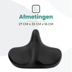 Voltano City XXXL Fietszadel – Unisex Extra Breed Fietszadel – Tegen Zadelpijn – 100% Waterdicht – Incl. Gratis Zadelstrop - Zwart 22 Voltano City XXXL Fietszadel – Unisex Extra Breed Fietszadel – Tegen Zadelpijn – 100% Waterdicht – Incl. Gratis Zadelstrop - Zwart -BOl Winkel 1200x1200 641