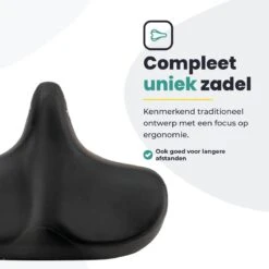 Voltano City XXXL Fietszadel – Unisex Extra Breed Fietszadel – Tegen Zadelpijn – 100% Waterdicht – Incl. Gratis Zadelstrop - Zwart 23 Voltano City XXXL Fietszadel – Unisex Extra Breed Fietszadel – Tegen Zadelpijn – 100% Waterdicht – Incl. Gratis Zadelstrop - Zwart -BOl Winkel 1200x1200 642