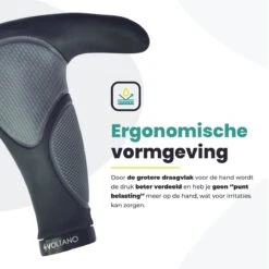 Voltano Ergonomisch Gevormde Fiets Handvatten Met Bar Ends - Handvat Eenvoudig Vastzetten Met Imbus - Incl. Bevestigingsmateriaal - Anti Plak Coating - Fietshandvatten Met Verhoogde Grip -BOl Winkel 1200x1200 696