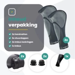 Voltano Ergonomisch Gevormde Fiets Handvatten - Handvat Eenvoudig En Stevig Vastzetten Met Imbus - Inclusief Bevestigingsmateriaal - Anti Plak Coating - Verhoogde Grip Fietshandvatten -BOl Winkel 1200x1200 712