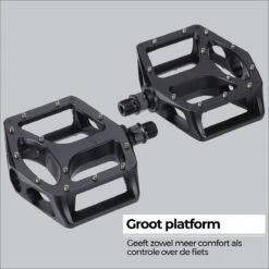 BBB Cycling MountainHigh Set Fietspedalen MTB - Platformpedalen - Antislip Mountainbike Pedalen - Mat Zwart - BPD-32 -BOl Winkel 1200x1200 720
