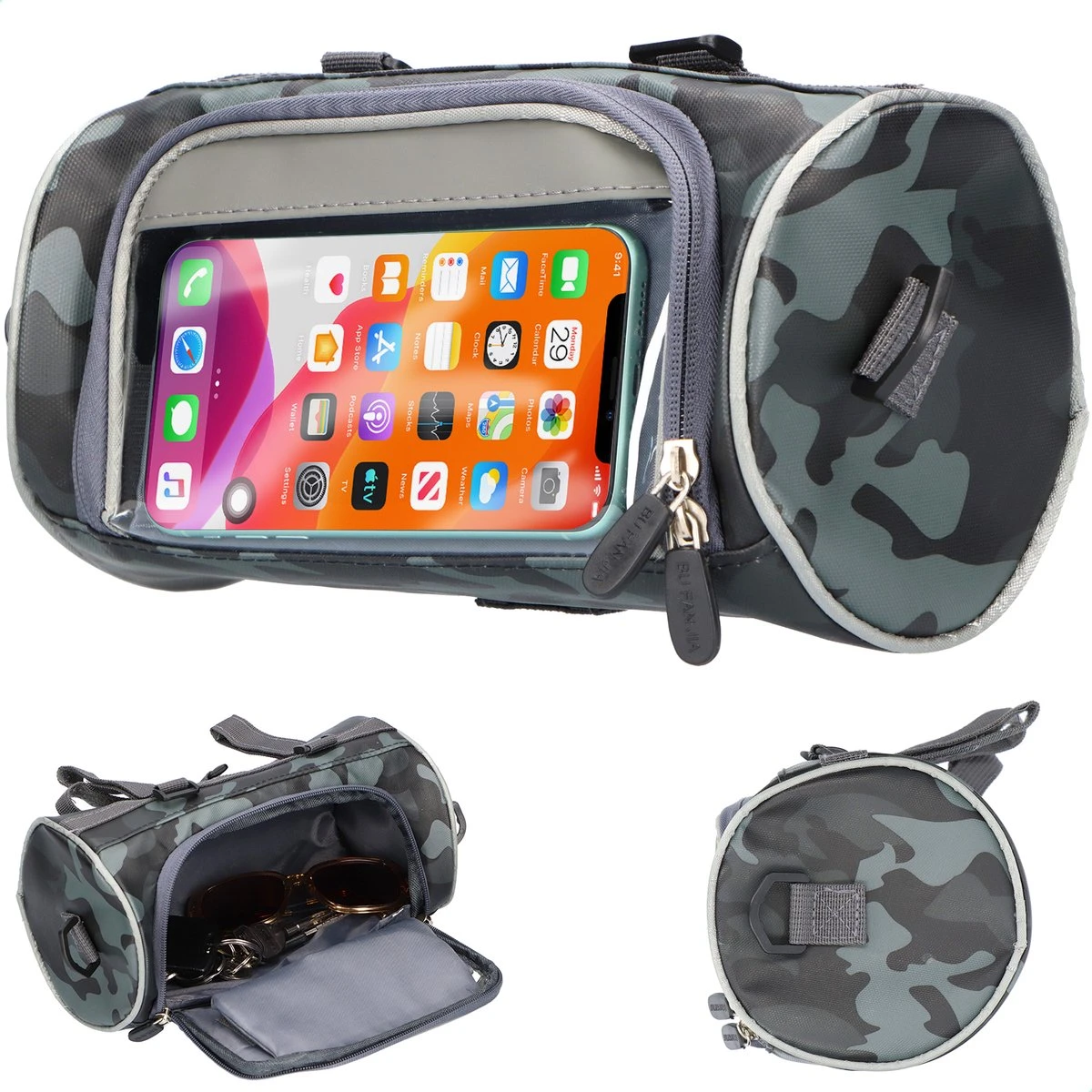 Mmoods Stuurtas Fiets Afneembaar XL - Waterdichte Telefoonhouder Fiets - Grote Fietstas Met Kaarthouder Voor Elektrische Fiets - Zadeltas Met Telefoon Houder - Opbergtas Step - Afneembaar - Zwart 3 Mmoods Stuurtas Fiets Afneembaar XL - Waterdichte Telefoonhouder Fiets - Grote Fietstas Met Kaarthouder Voor Elektrische Fiets - Zadeltas Met Telefoon Houder - Opbergtas Step - Afneembaar - Zwart