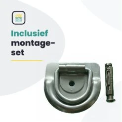 Voltano Vloeranker - Muuranker - Vloerbeugel - Gelegerd Staal - Incl. Bevestigingsmateriaal