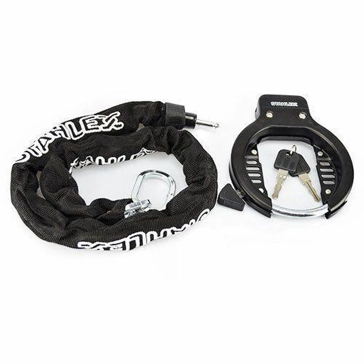 Stahlex Ringslot + Insteekketting 5.5mm X 90cm | Zwart 4 Stahlex Ringslot + Insteekketting 5.5mm X 90cm | Zwart - Afbeelding 2