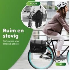 Ekostar® Online Shopping - Fietstassen Dubbel - Fietstas - Waterdicht - 46 L - Zwart - Fietstassen Elektrische Fietsen -BOl Winkel 1200x1200 849