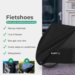 Merkloos Fietshoes Voor 2 Fietsen - Fietshoes Waterdicht - XL - Incl. Gratis Zakje & Zadelhoes -BOl Winkel 1200x1200 890