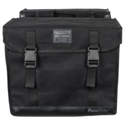 FastRider Canvas 94 Dubbele Fietstas - Bevat Snelsluitingen, Uitsparing Voor Snelbinders En LED Verlichting - Reflectiestrepen - 56 Liter - Zwart -BOl Winkel 1200x1200 913
