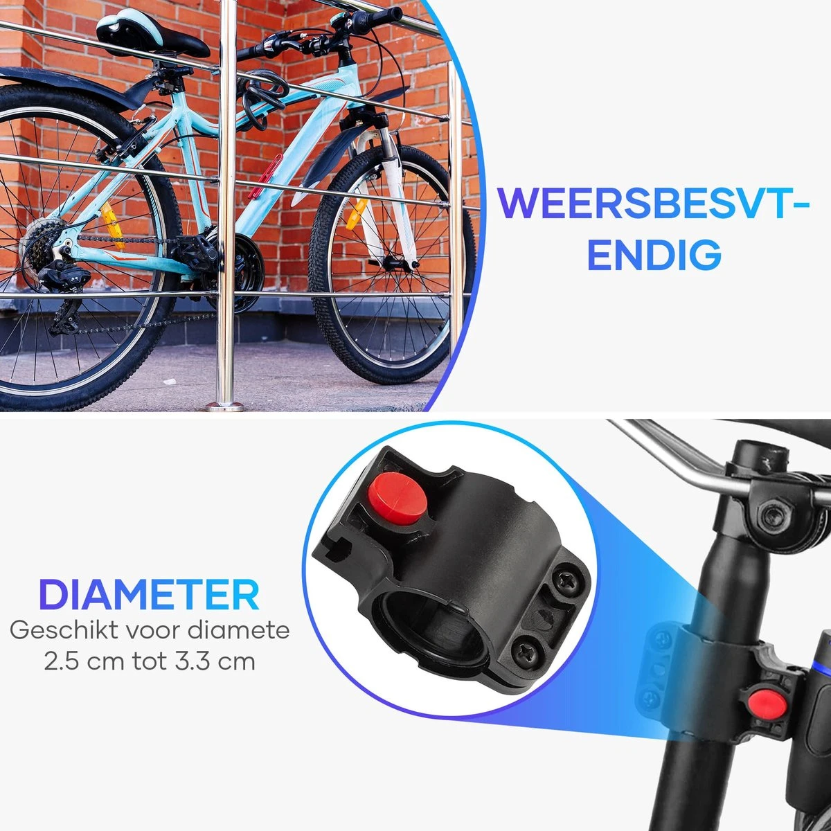 ICruise® - Fietsslot - Kabelslot - Cijferslot - Slot - Voor Fietsen En Elektrische Steps 7 ICruise® - Fietsslot - Kabelslot - Cijferslot - Slot - Voor Fietsen En Elektrische Steps - Afbeelding 5