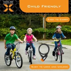 Xolid Kabelslot Met 2x Sleutel - [Kinderfiets] Compact (Kort) Fietsslot Uit Stevige Staalkabel - Gebruik Slot Met Fiets - Alternatief Voor Ketting Ringslot Cijferslot Vouwslot Beugelslot - Lengte 65CM Dikte 10MM - Zwart Oranje -BOl Winkel 1200x1200 941