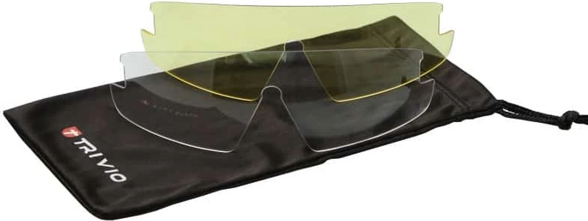 Trivio - Fietsbril Hadley Grijs / Zwart Met 2 Extra Lenzen 4 Trivio - Fietsbril Hadley Grijs / Zwart Met 2 Extra Lenzen - Afbeelding 2