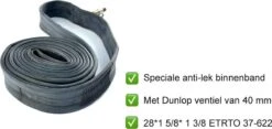 Binnenband Anti-lek Van WDMT | 28 Inch | Speciale Anti-lek Fiets Binnenband | Met Ventiel Van 40 Mm | 28*1 5/8* 1 3/8 ETRTO 37-622 -BOl Winkel 1200x568