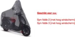 CUHOC Scooterhoes Voor De Sym Fiddle 2 & 3 (Met Hoog Windscherm) Stofvrij / Ademend / Waterdicht Redlabel -BOl Winkel 1200x592 2