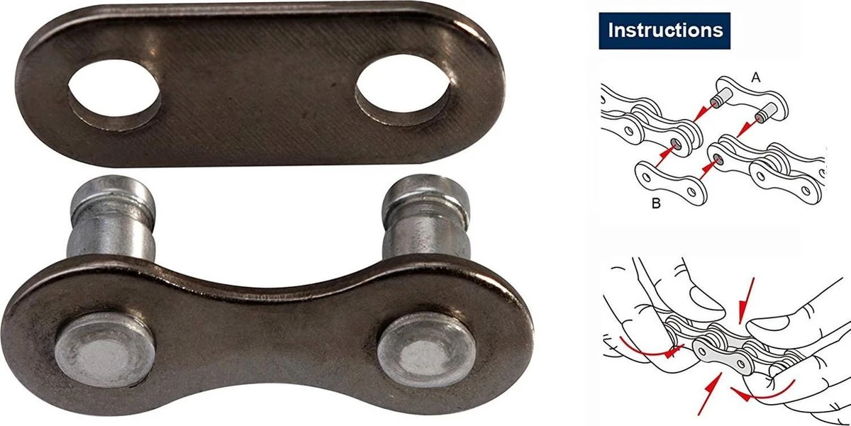 Kmc Fiets Ketting Z1 Smal 1/2 X 3/32 Inch 112s Single Speed (Shimano Nexus) 6 Kmc Fiets Ketting Z1 Smal 1/2 X 3/32 Inch 112s Single Speed (Shimano Nexus) - Afbeelding 4