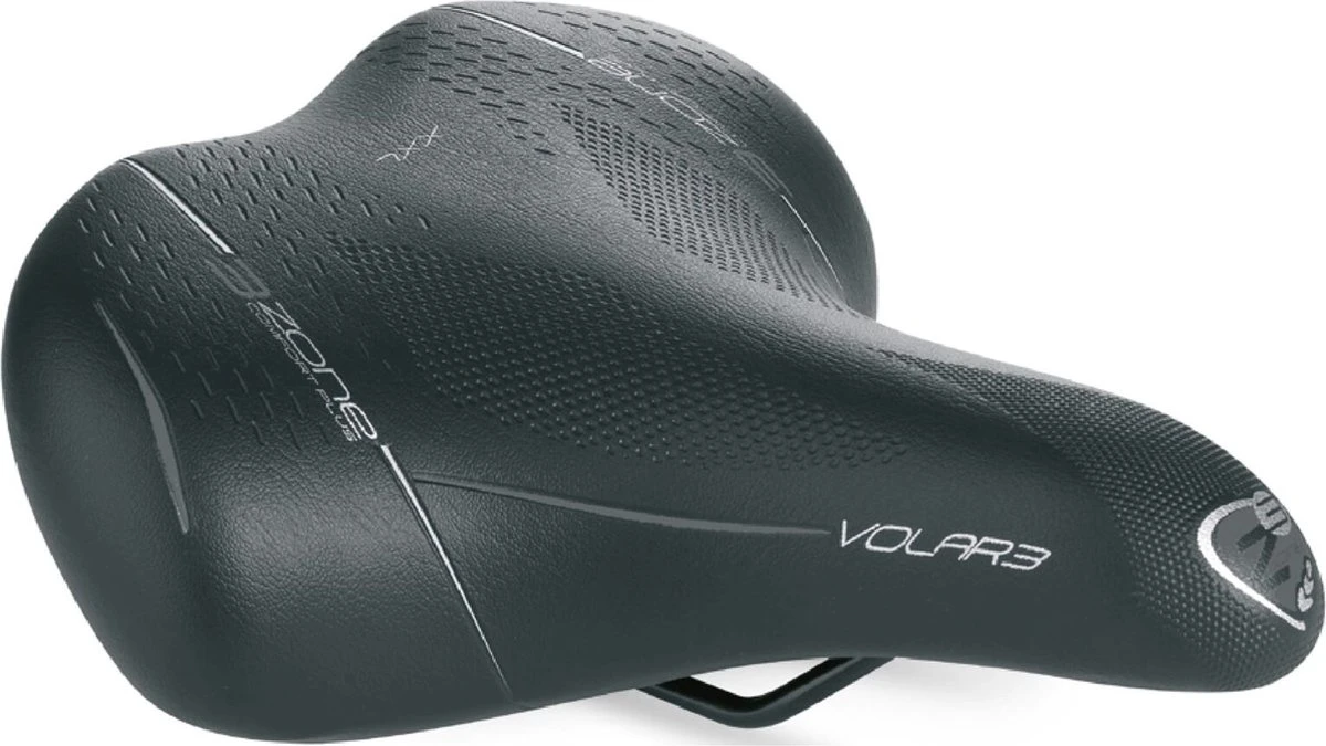 Zadel Selle Bassano Volare BigCity XXL Elastomeer - Zwart 7 Zadel Selle Bassano Volare BigCity XXL Elastomeer - Zwart - Afbeelding 5