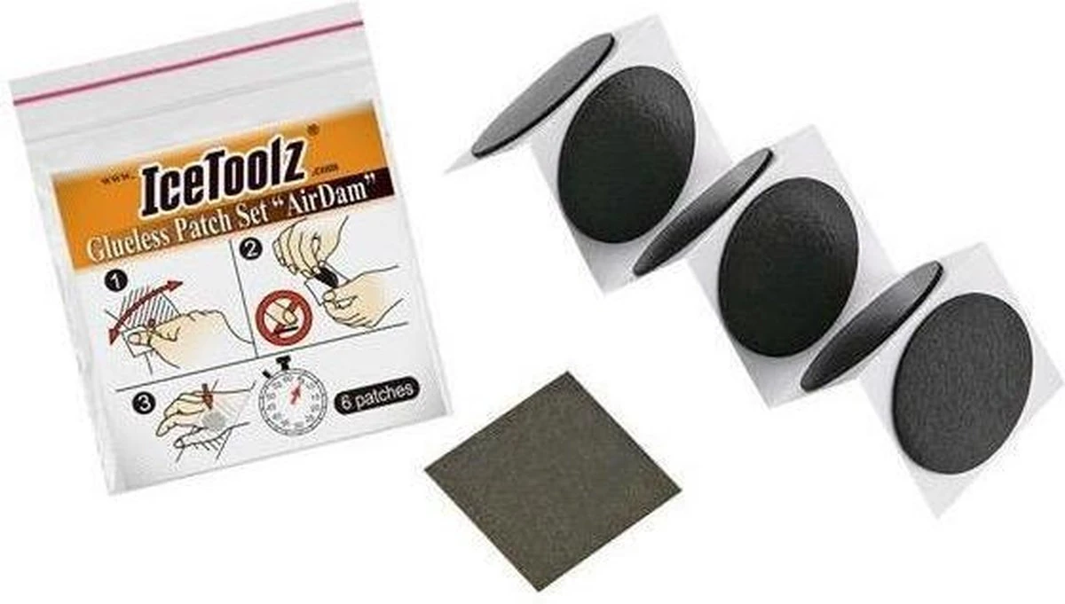 Icetoolz Zelfklevende Bandenplakkers Airdam Set Van 6 Stuks 4 Icetoolz Zelfklevende Bandenplakkers Airdam Set Van 6 Stuks - Afbeelding 2