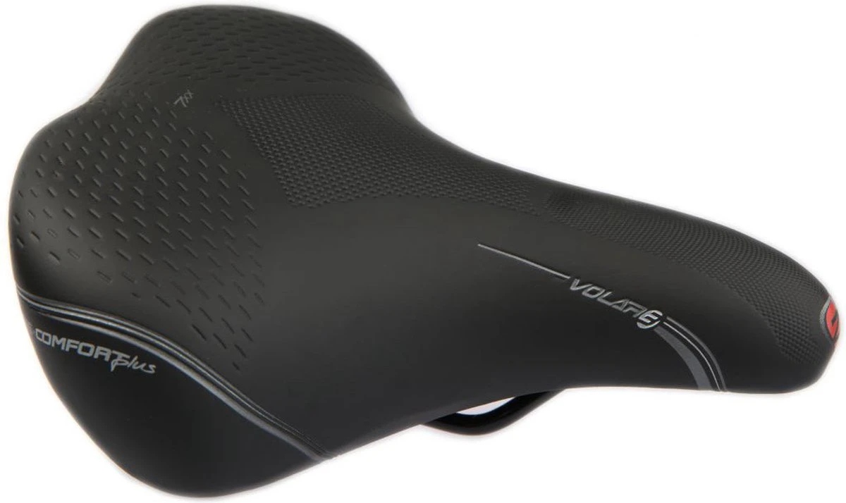 Zadel Selle Bassano Volare BigCity XXL Elastomeer - Zwart 12 Zadel Selle Bassano Volare BigCity XXL Elastomeer - Zwart - Afbeelding 10